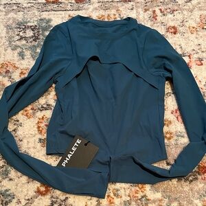 Alphalete Teal Layered Long Sleeve Top